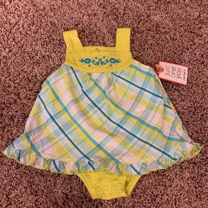 Carter’s one piece plaid flow one piece.